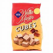 WAFER MASTER CUBES RELLENA CON CHOOCLATE 100 GR